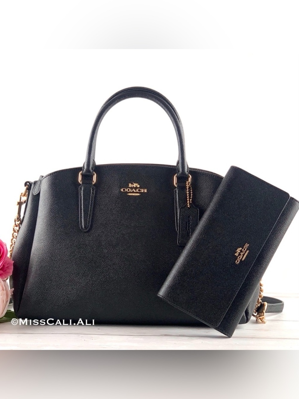 NWT COACH Sage Carryall Bag + Trifold Wallet - Set